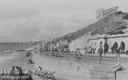 Undercliff Drive And Sands c.1950, Boscombe