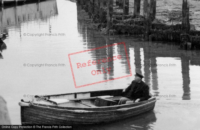 Photo of Bosham, A Boatman, Quayside c.1955