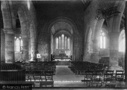 Holy Trinity Church Interior 1902, Bosham