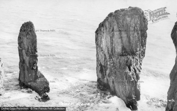Photo of Bosherston, Stack Rocks c.1955
