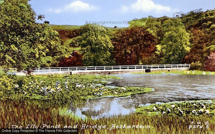 Photo of Bosherston, The Lily Pond And Bridge c.1955