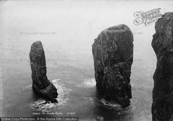 Photo of Bosherston, The Stacks 1893