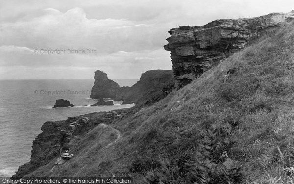 Photo of Bossiney, Cliff Path 1920
