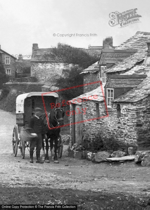 Photo of Bossiney, Delivery In The Village 1920