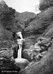 Rocky Valley, The Waterfall 1920, Bossiney