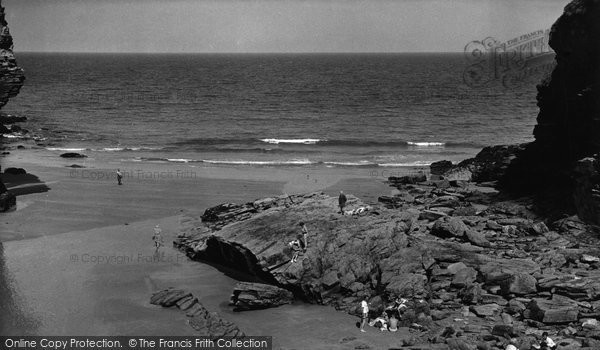Photo of Bossiney, The Beach c.1955