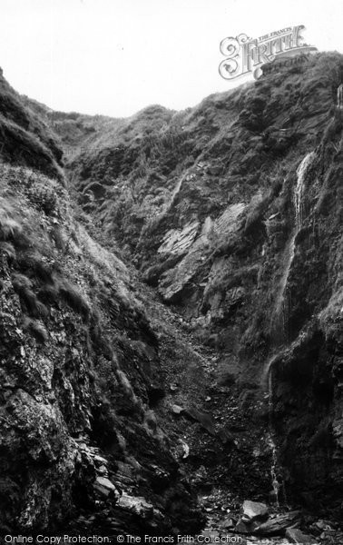 Photo of Bossiney, The Waterfall c.1955