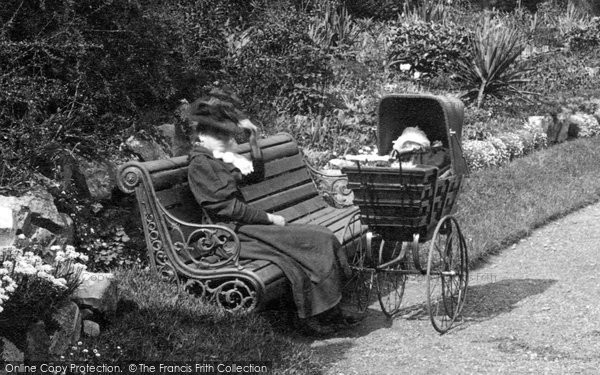 Photo of Boston, Mother And Pram, People's Park 1899
