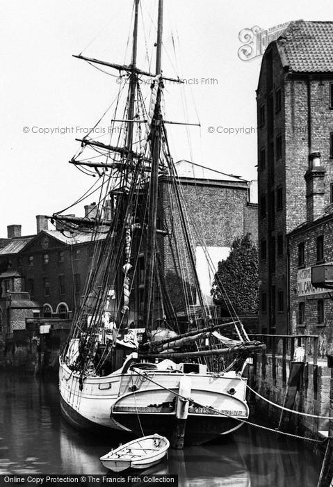 Photo of Boston, Ship On The River Witham 1890