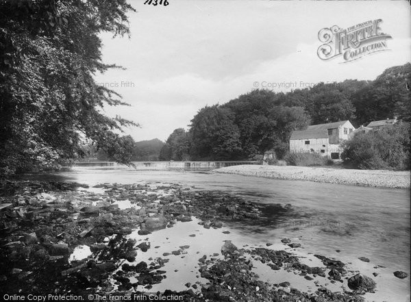 Photo of Boston Spa, Old Mill And Weir 1921