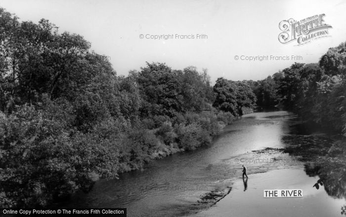 Photo of Boston Spa, The River c.1955