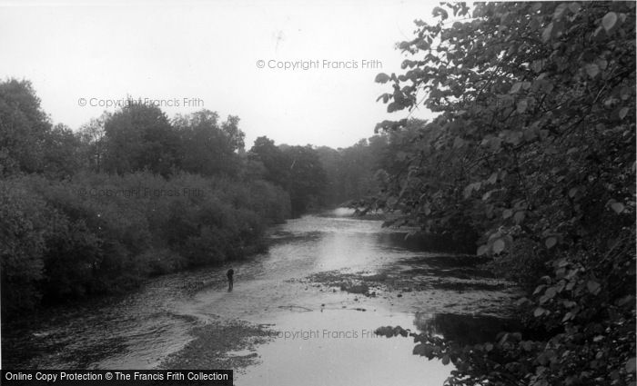 Photo of Boston Spa, The River Wharfe c.1955