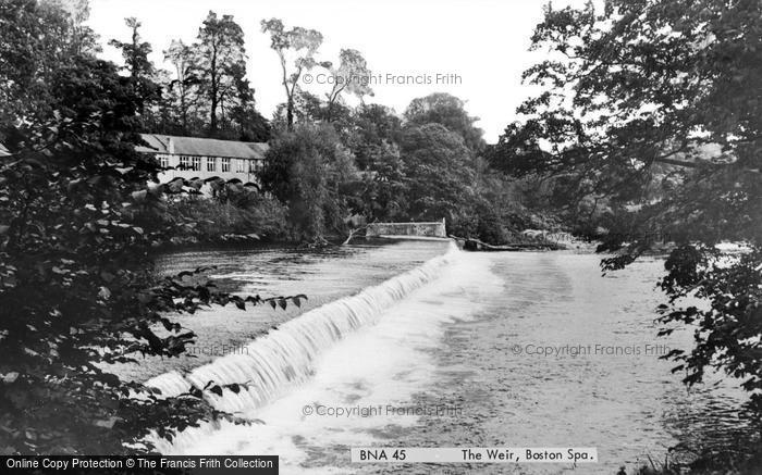 Photo of Boston Spa, The Weir c.1965