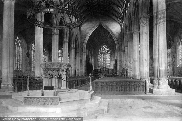 Photo of Boston, St Botolph's Church Nave East 1890