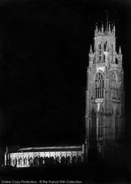 Photo of Boston, St Botolph's Floodlit c.1950