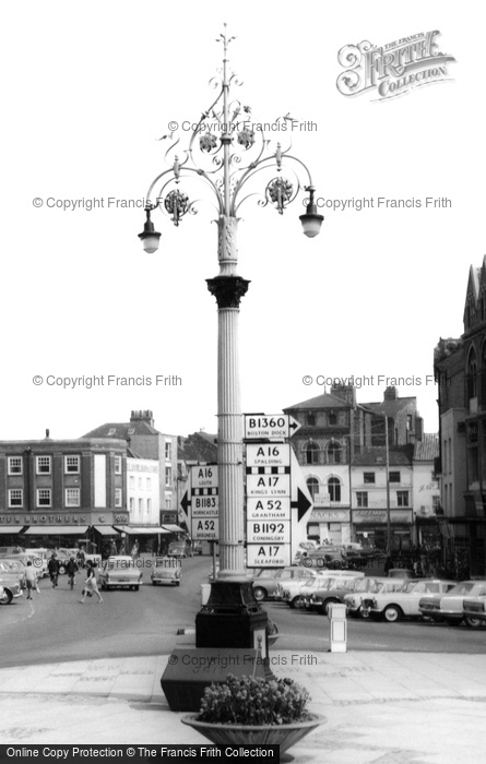 Photo of Boston, Street Lamp In Market Place c.1965