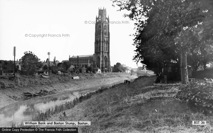 Photo of Boston, Witham Bank And The Stump c.1955