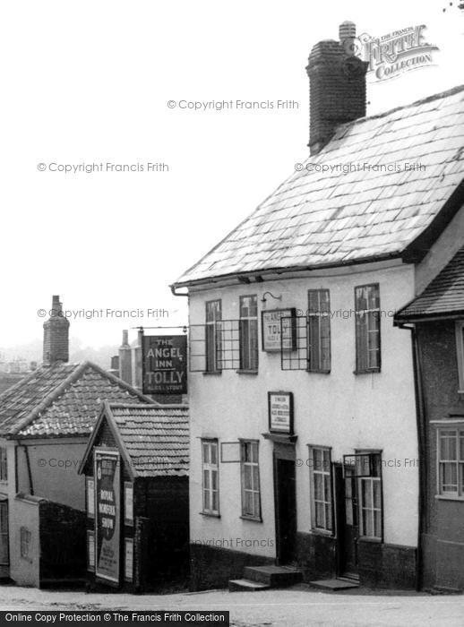 Photo of Botesdale, The Angel Inn c.1955