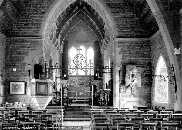 Photo of Bothenhampton, Holy Trinity Church Interior c.1939