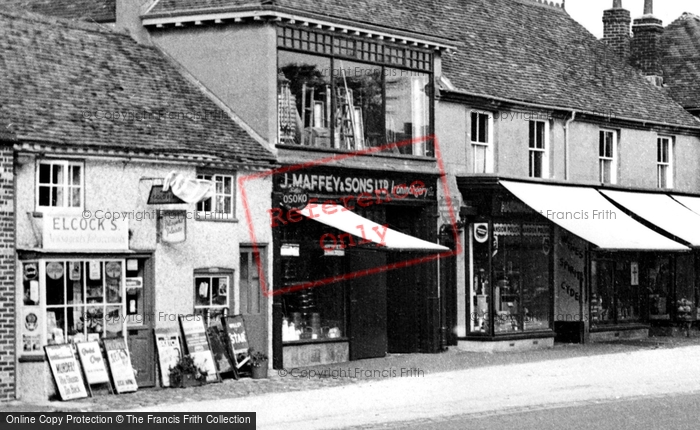 Photo of Botley, Shops In The Square c.1955