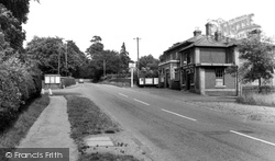 The Railway Hotel And Station Entrance c.1960, Botley