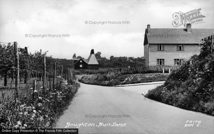Photo of Boughton, Bull Lane c.1955