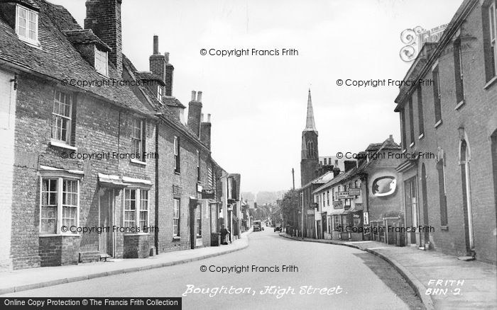 Photo of Boughton, High Street c.1955