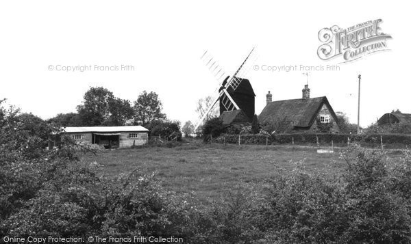Photo of Bourn, Bourn Windmill c.1955
