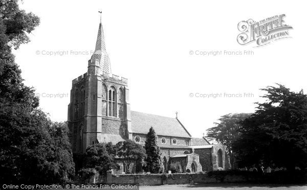Photo of Bourn, Church Of St Helena And St Mary c.1955