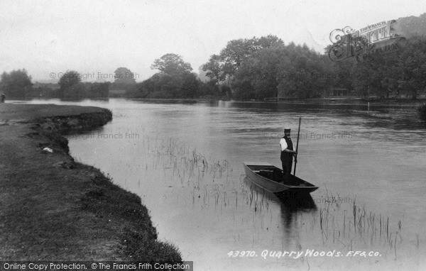 Photo of Bourne End, Punting, Quarry Woods 1899