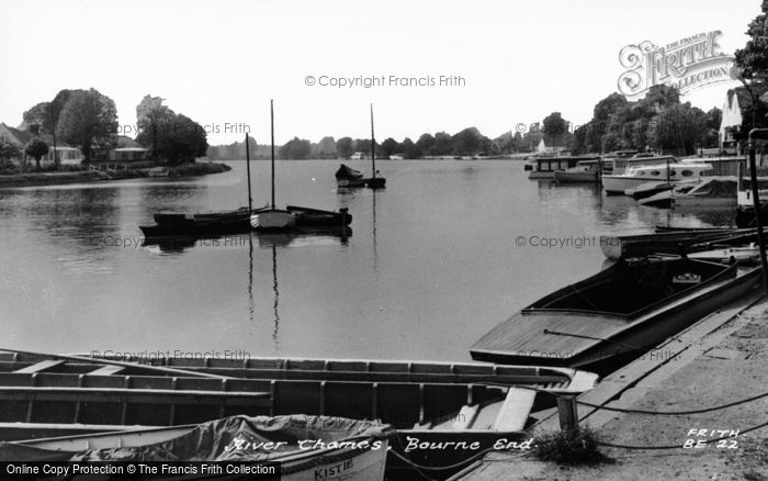Photo of Bourne End, River Thames c.1955