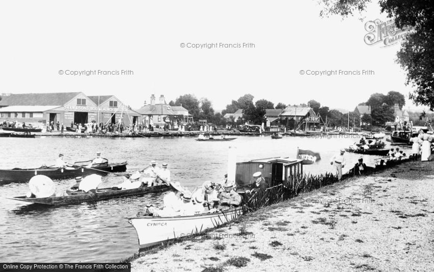 Bourne End, the Marina and Boatyard 1899