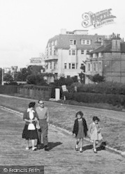 A Family Walk, East Overcliff Drive c.1955, Bournemouth