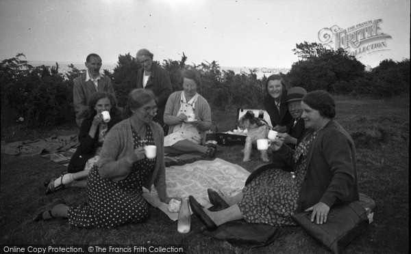 Photo of Bournemouth, A Picnic Tea 1938