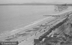 Bay Looking West c.1950, Bournemouth
