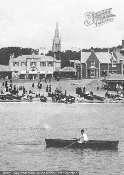 Photo of Bournemouth, Boats And The Pier Hotel 1903