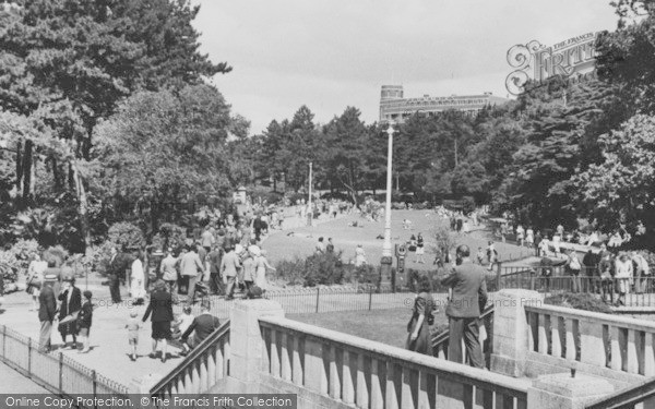 Photo of Bournemouth, Central Gardens c.1950