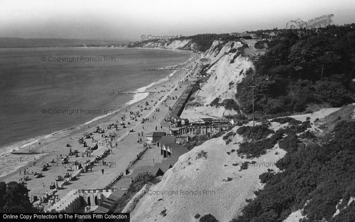 Photo of Bournemouth, Durley Chine Beach c.1955