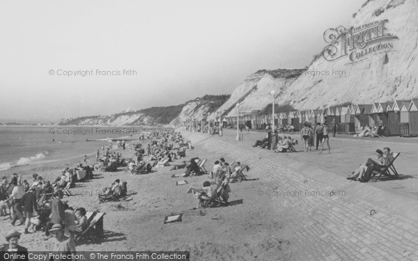 Photo of Bournemouth, Durley Chine Beach c.1955
