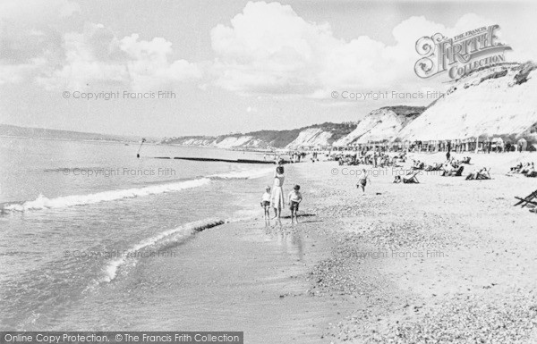 Photo of Bournemouth, Durley Chine Beach c.1955