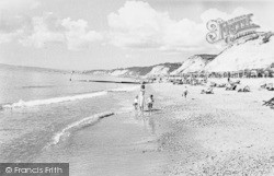 Durley Chine Beach c.1955, Bournemouth