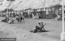 Durley Chine Beach Huts c.1955, Bournemouth