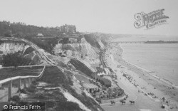 Durley Cliffs And Beach 1934, Bournemouth