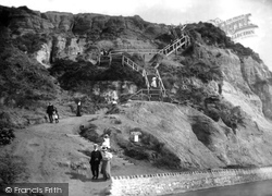 East Cliff Steps 1908, Bournemouth