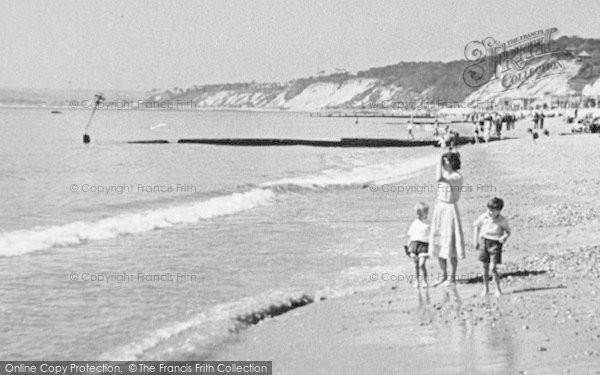 Photo of Bournemouth, Family On The Beach, West Cliff c.1950
