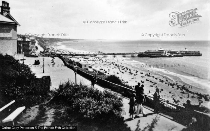 Photo of Bournemouth, From West Cliff c.1925