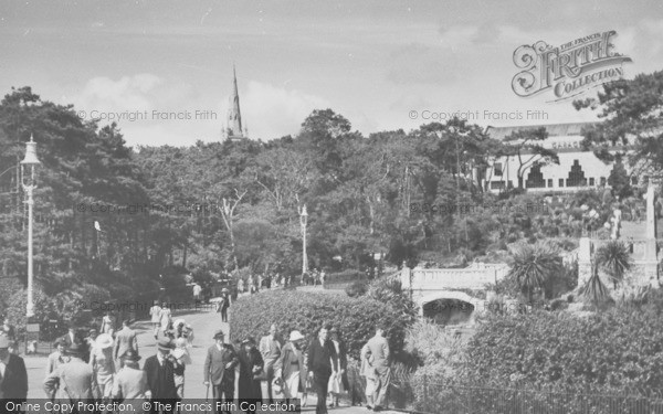 Photo of Bournemouth, Gardens From Pier Entrance c.1955
