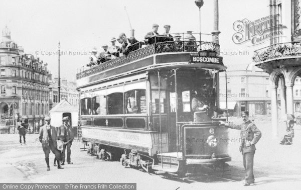 Photo of Bournemouth, Lansdowne, Tramcar c.1905