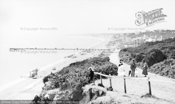 Photo of Bournemouth, Pier And West Cliff 1872
