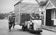Promenade, A Beach Hut  Being Towed c.1950, Bournemouth